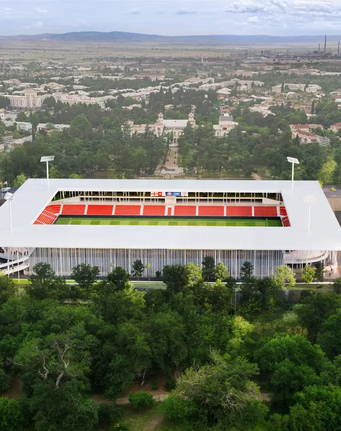 სტუდია9-ს არქიტექტურული პროექტი - რუსთავის სტადიონი